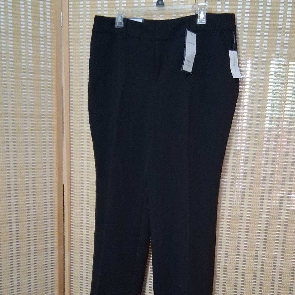 Charter Club Black Straight-Leg Dress Trousers